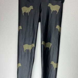 Goldsheep cow print leggings